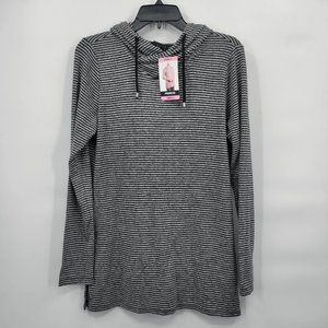 PREMISE Women's Sweater Top Grey Heather/Black Small